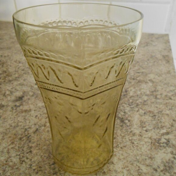 Depression Glass Amber Patrician Pattern Tumbler By Federal Glass Co. 1933-1937 - Picture 1 of 4